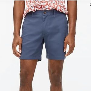 J. Crew  7" Flex overcast Blue Khaki Short Men's Size 32